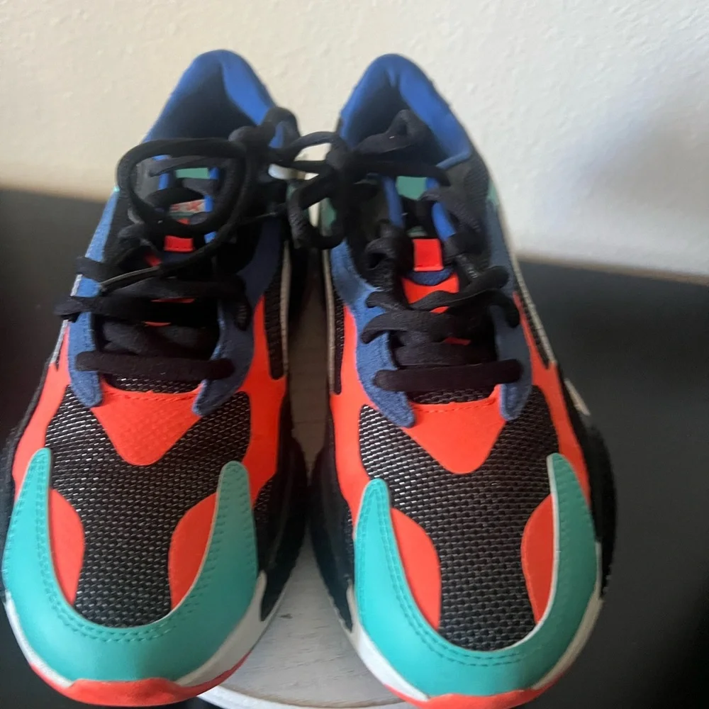 Men's Puma RS- X3‎ Puzzle Blk Multicolor(3715710-15) 9.5 Running Shoes